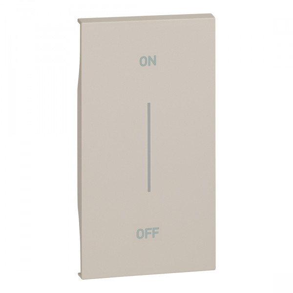 Enjoliveur Living Now avec symbole ON-OFF MyHOME_Up 2 modules - sable