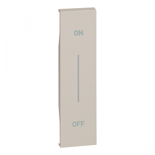 Enjoliveur Living Now Bticino Cofrel - avec symbole ON-OFF - 1 module - beige