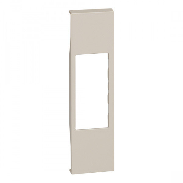Plastron de finition Living Now pour toutes prises RJ45 , haut-parleurs et double RCA 1 module - sable