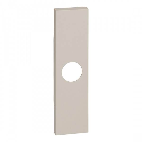 Enjoliveur Living Now pour prises TV simple mâle et type F à visser et sortie de fil Ø9mm 1 module - sable