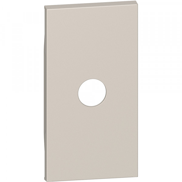 Enjoliveur Living Now pour prises TV simple mâle et type F à visser 2 modules - sable
