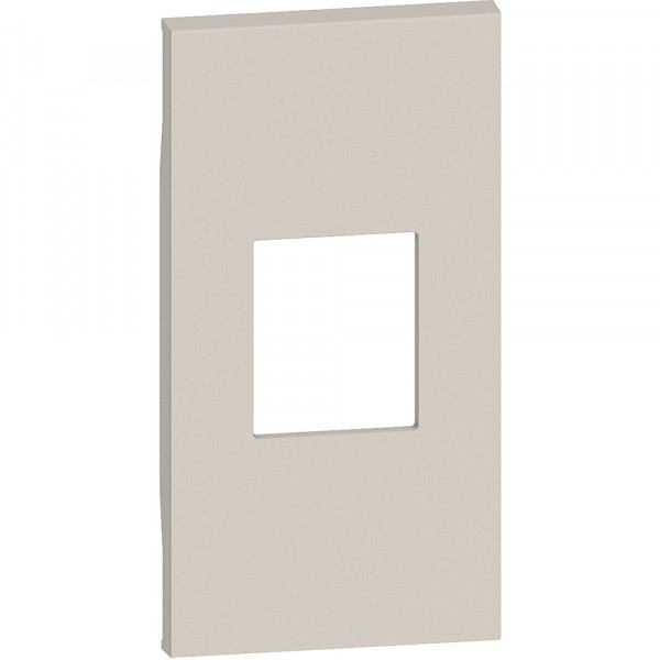 Enjoliveur Living Now pour prise optique SC/APC simplex 2 modules - sable