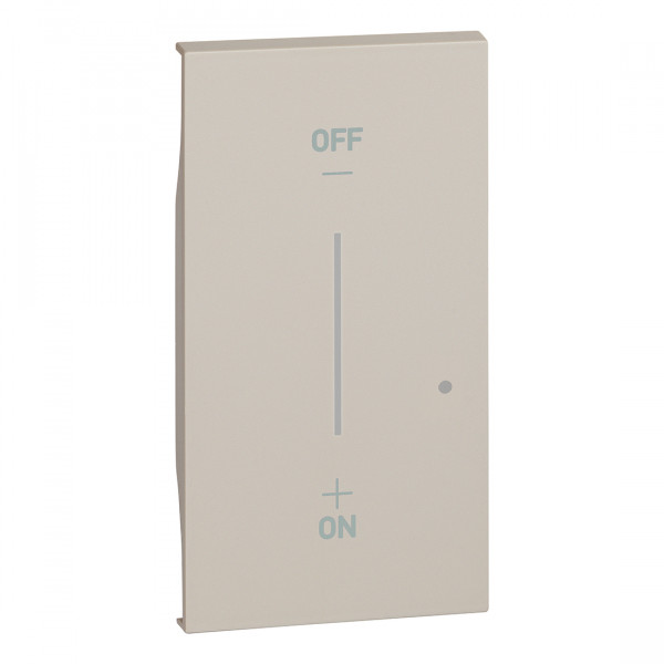 Enjoliveur Living Now pour Interrupteur Variateur 2 Modules Sable - Compatible Netatmo