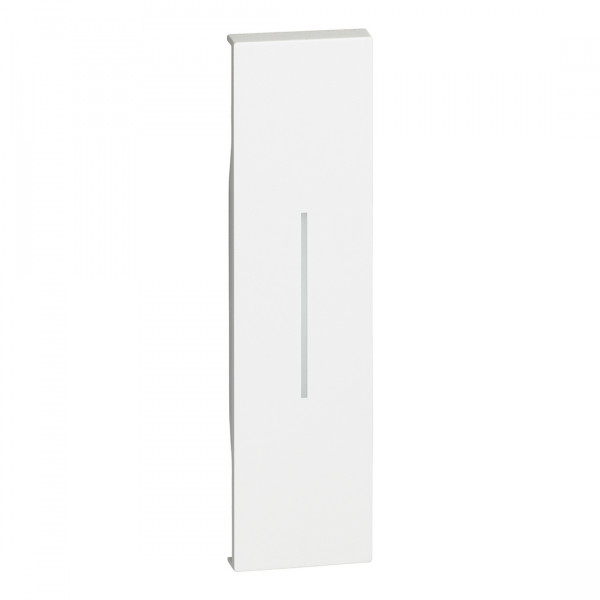 Enjoliveur Living Now pour commande d'éclairage standard ou lumineuse 1 module - blanc