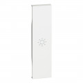 Enjoliveur living now avec symbole lumière myhome_up 1 module - blanc