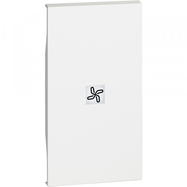 Enjoliveur Living Now avec marquage ventilateur 2 modules - blanc