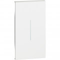 Enjoliveur Neutre Blanc 2 Modules pour MyHOME_Up Living Now BTicino