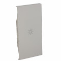 Enjoliveur Living Now avec symbole lumière MyHOME_Up 2 modules - blanc