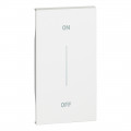 Enjoliveur Living Now avec symbole ON-OFF MyHOME_Up 2 modules - blanc