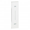 Enjoliveur Living Now Bticino Cofrel - avec symbole ON-OFF - 1 module - blanc