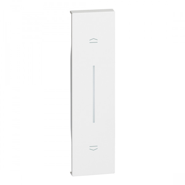 Enjoliveur blanc Living Now pour poussoir de volets roulants et commande MyHOME_Up 1 module