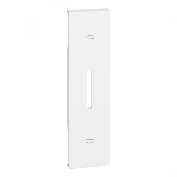 Enjoliveur Living Now pour interrupteur de volets roulants 1 module - blanc