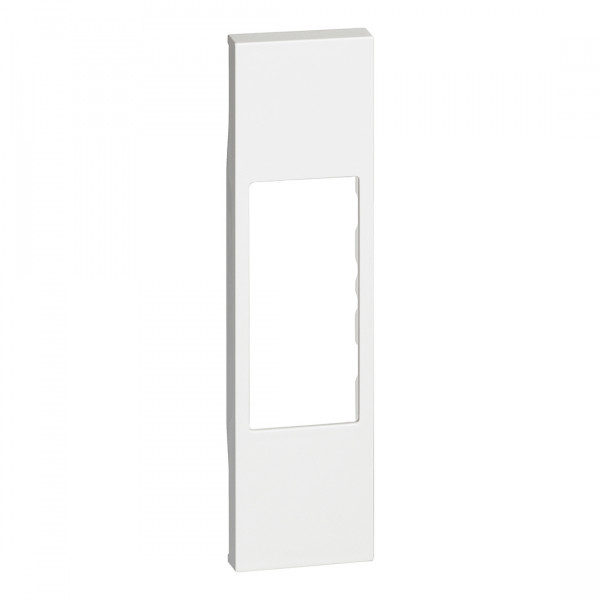 Plastron de finition Living Now pour toutes prises RJ45 , haut-parleurs et double RCA 1 module - blanc
