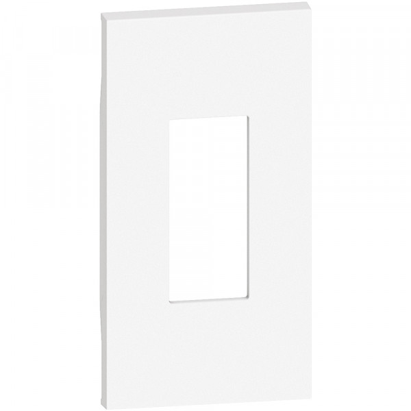 Plastron de finition Living Now pour toutes prises RJ45 2 modules - blanc