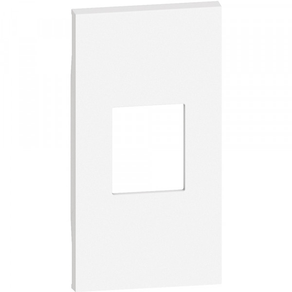 Enjoliveur Living Now pour prise optique SC/APC simplex 2 modules - blanc
