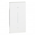 Enjoliveur Living Now avec symbole + et - MyHOME_Up 2 modules - blanc