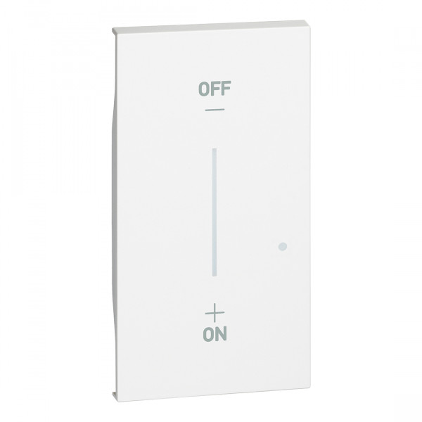 Enjoliveur 2 Modules Blanc pour Interrupteur Variateur Living Now With Netatmo