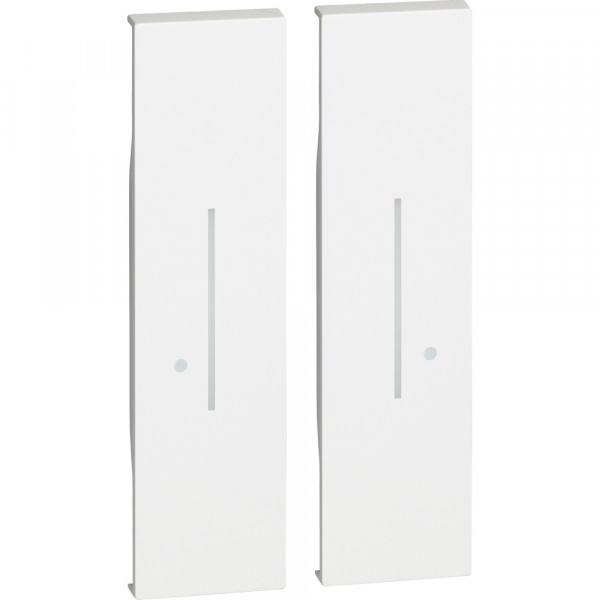 Enjoliveur Living Now pour commande 4 scénarios 2 modules - Blanc Netatmo