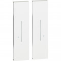 Enjoliveur Living Now pour commande 4 scénarios 2 modules - Blanc Netatmo