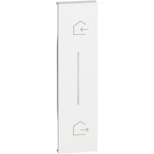 Enjoliveur living now pour commande départ/arrivée 1 module - blanc