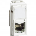 Prise RJ45 catégorie6 FTP Living Now pour applications Grade 1 et Grade 2 avec enjoliveur blanc - 1 module