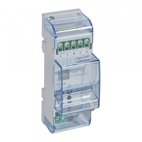 Contrôleur BUS pour moteurs/volets roulants Bticino MyHome Up modulaire 2 sorties 10A