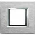 Plaque Axolute Bticino Chrome - 2 modules