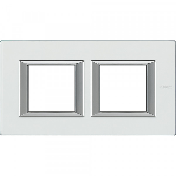 Plaque Cristal - 2 x 2 modules entraxe 71 H
