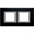 Plaque Axolute Bticino Anthracite - 2 x 2 modules entraxe 71 H