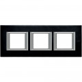 Plaque Axolute Bticino Anthracite - 3 x 2 modules entraxe 71 H