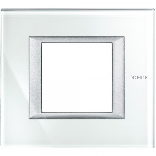 Plaque Axolute Bticino Whice - 2 modules
