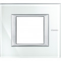 Plaque Axolute Bticino Whice - 2 modules