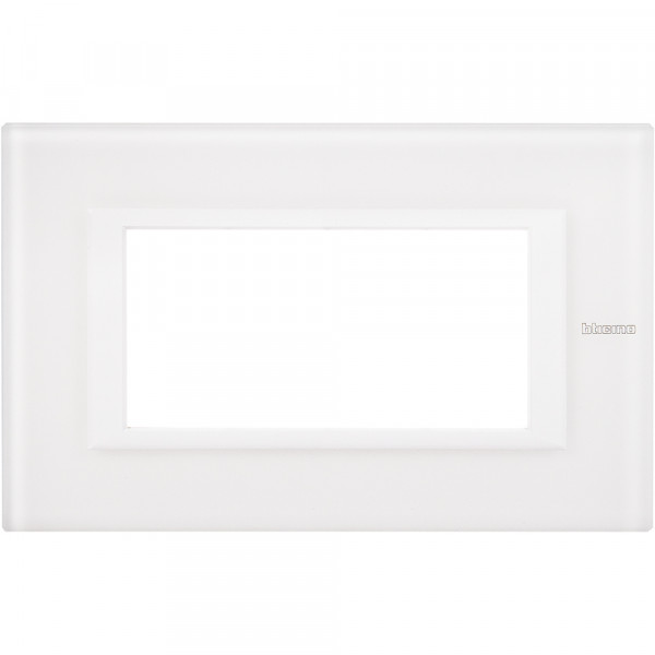 Plaque Axolute Bticino Verre Blanc - 4 modules