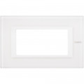 Plaque Axolute Bticino Verre Blanc - 4 modules