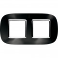 Plaque Axolute Bticino Anthracite - 2 x 2 modules entraxe 71