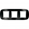 Plaque Axolute Bticino Anthracite - 3 x 2 modules entraxe 71