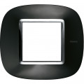 Plaque elliptique Axolute Métallisé 2 modules - Anthracite