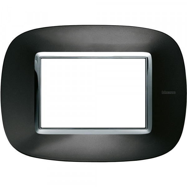Plaque Axolute Bticino Anthracite - 3 modules