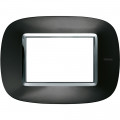 Plaque Axolute Bticino Anthracite - 3 modules