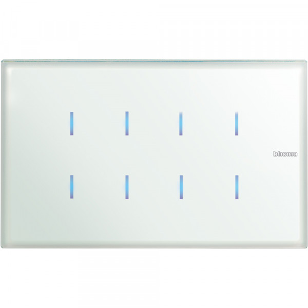 Commande tactile MyHome whice Bticino Axolute 8 touches 4 modules