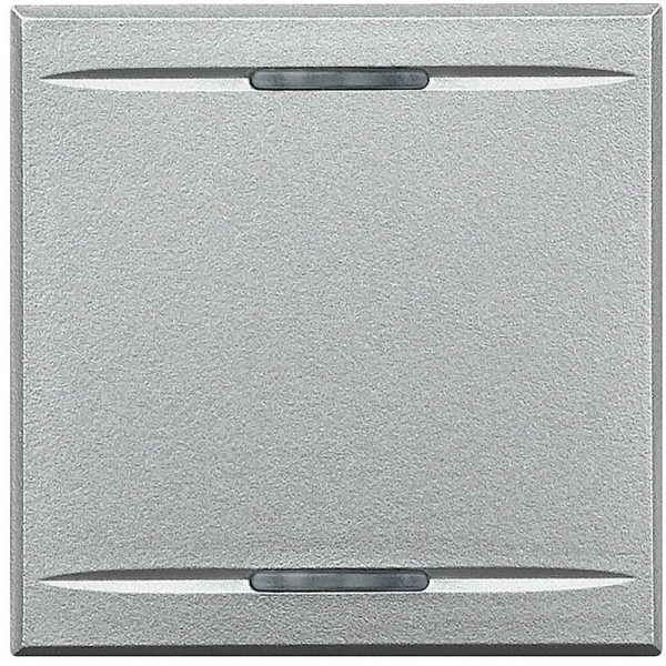 Enjoliveur aluminium neutre Bticino Axolute 2 modules