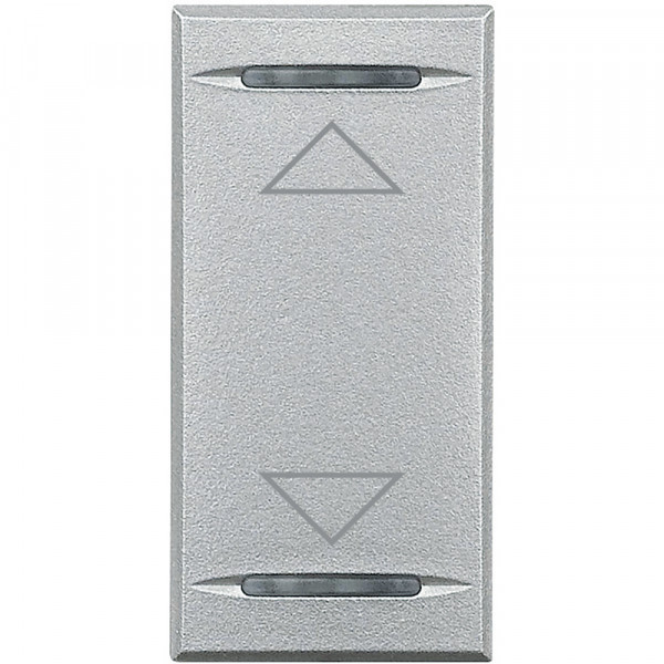 Manette brillante Bticino Axolute avec symbole montée et descente 1 module