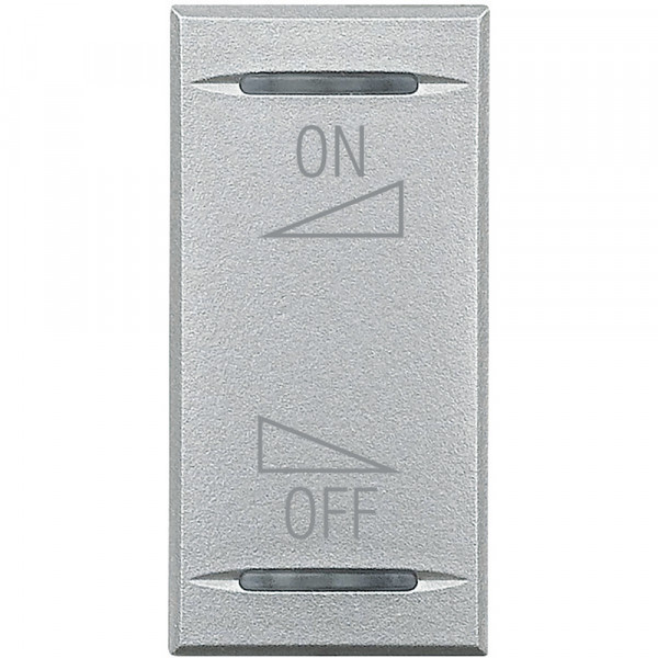 Manette bascule 1 module variation on off Axolute Alu