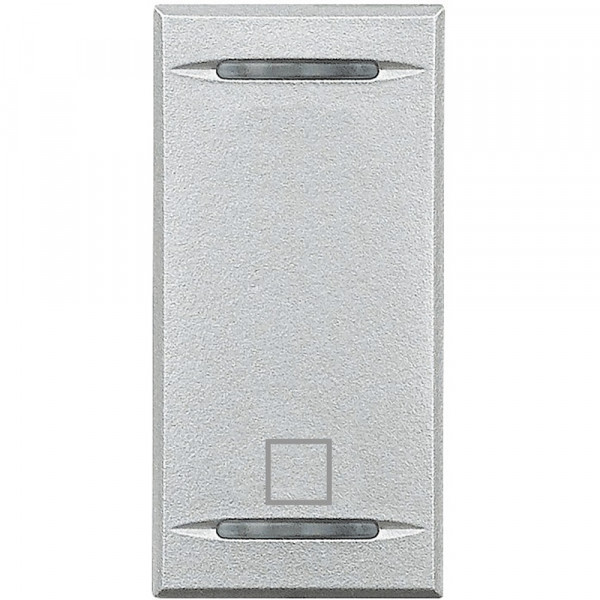 Manette Bticino Axolute - MyHOME BUS - symbole STOP - 1 module - alu