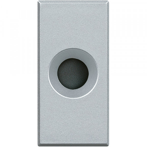 Sortie de câble Ø 9mm Axolute Bticino - 1 module Bticino Axolute - finition Alu