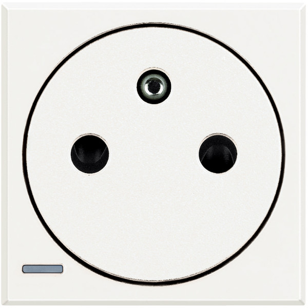 Prise 2P+T Surface Axolute - Connexion Auto - Blanc - 2 Modules