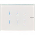 Commande tactile MyHome white Bticino Axolute 6 touches 3 modules