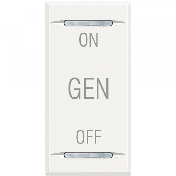 Manette bascule 1 module ON OFF GEN Axolute White
