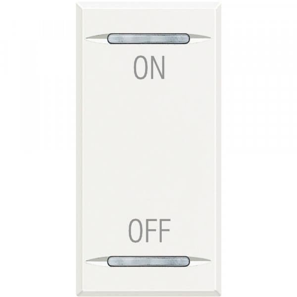 Manette bascule 1 module ON OFF Axolute White