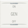 Manette bascule 2 modules ON OFF GEN Axolute White